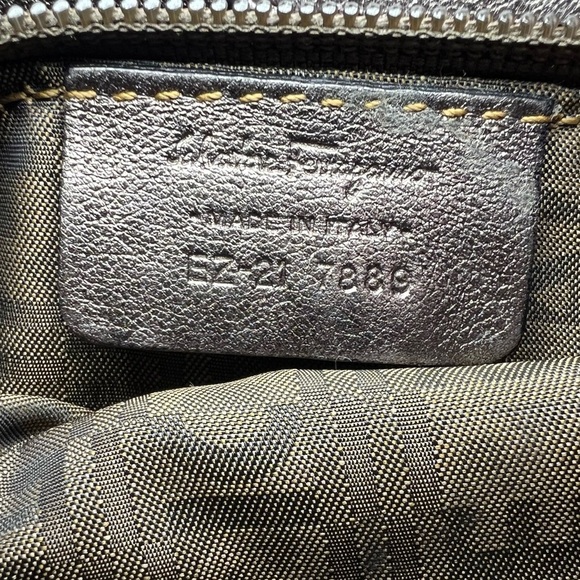 Salvatore Ferragamo Metallic Gancini Leather Hobo Hand Bag - EUC - Picture 10 of 11